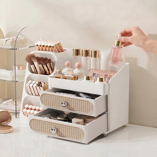 Booklov Makeup Organizer with Drawers, Large Capacity Cosmetic Storage