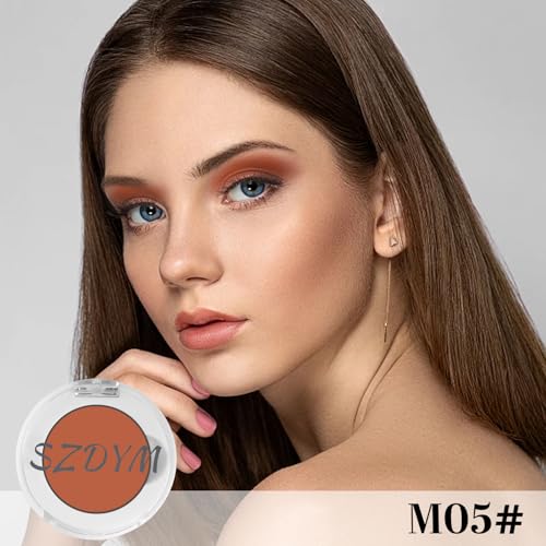 Pressed Single Matte Eyeshadow,Ultra-fine Smooth Powder,Intense Color,High Pigment Eye Shadow Palette,Neutral Nudes Naked Matte,Lightweight Blendable,Portable and cruelty-free (M05)
