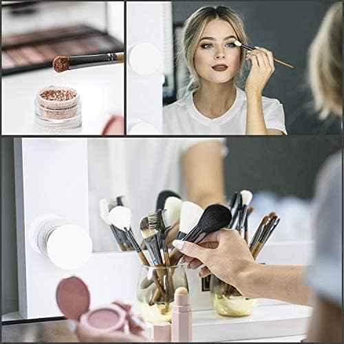 Makeup Brush Set, 15pcs Unique Walnut Makeup Brushes with Vegan Leather Bag, Professional No Shed Tan Makeup Brushes