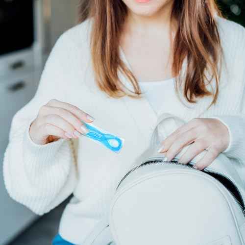 JMU 100 Count Floss Threaders, Dental Floss Threader for Braces, Bridges, Implants, 50 Count (Pack of 2)