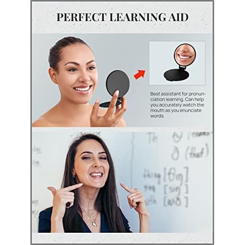 72 Pcs Compact Mirrors Bulk, Round Pocket Mini Folding Makeup Mirror for Purse(4-Color)