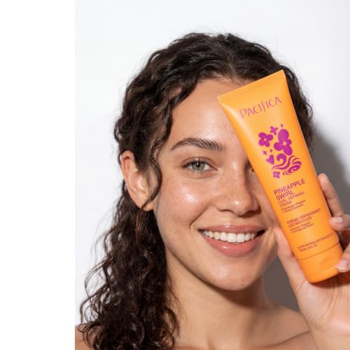 Pacifica Pineapple Swirl Curl Defining Cream for Curly & Wavy Hair - 4 oz