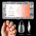 Modelones Short Almond Nail Tips 360pcs Clear Half-Matte