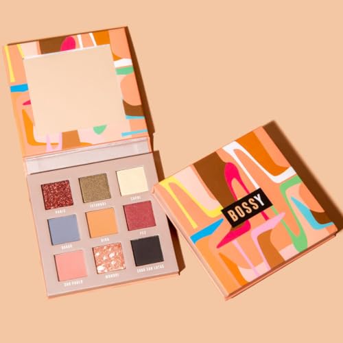Bossy Cosmetics 9-Color Eyeshadow Palette - Vegan & Cruelty Free