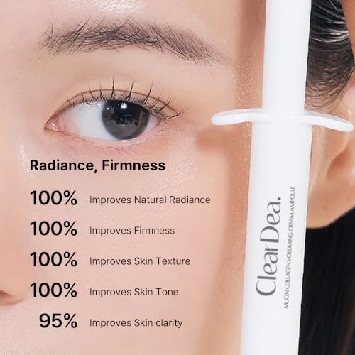 ClearDea Collagen & Mucin Face Moisturizer Pack of 5 - Deep Hydrating Anti-Aging Serum