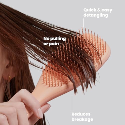Tangle Teezer Detangler Brush for Straight to Wavy Hair - Apricot