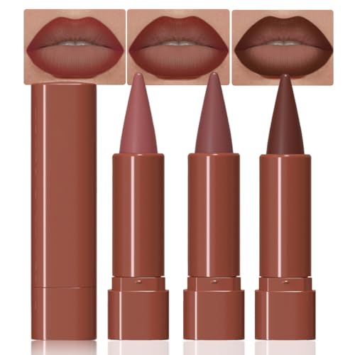 Matte Lip Crayon & Liner Combo Set - 9 Shades