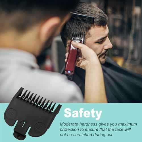 Fits for Most Wahl Clipper Guards Set 1/16" 1/8" 3/16", Professional Clipper Guides Comb Attachment(#1/2, #1, #1-1/2), Trimmer Guards set, 6 Pack