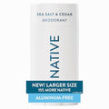 Native Aluminum Free Deodorant Sea Salt Cedar 3.1 oz