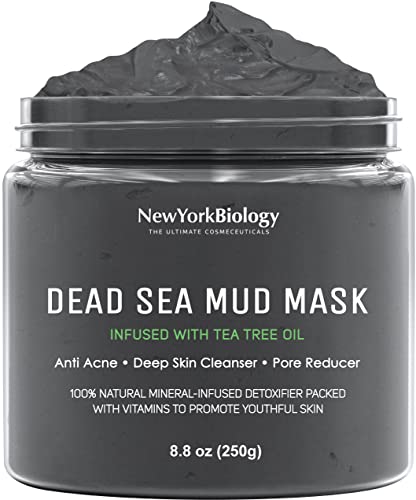 Dead Sea Mud Mask for Face & Body with 3 Applicator Brushes