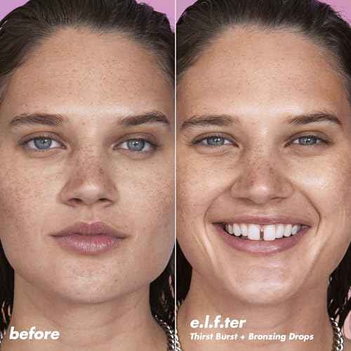e.l.f. SKIN The Hottest Drops Duo, Holy Hydration! Thirst Burst & Bronzing Skincare Set, For A Dewy, Sun-Kissed Look, Vegan & Cruelty-Free