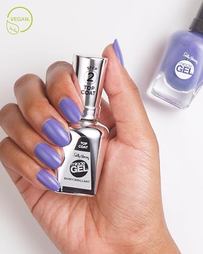 Sally Hansen Miracle Gel Shiny Top Coat Clear Nail Polish - No UV Needed