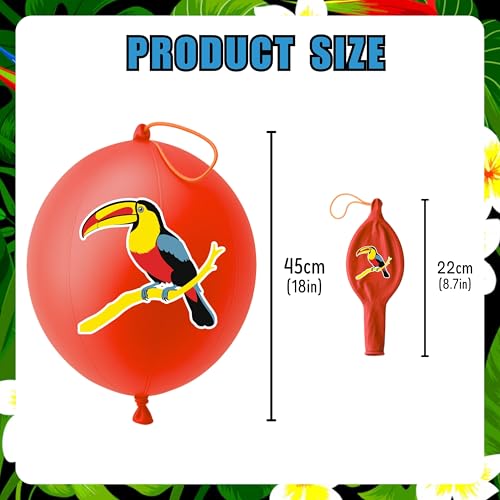 72pc Parrot Party Favor Pack - Balloons & Tattoos