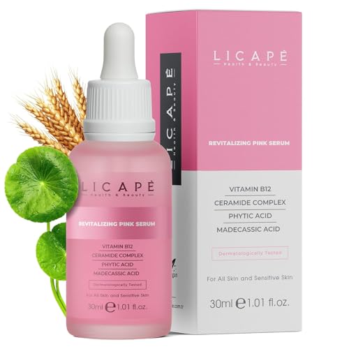 LICAPE¢ç Moisturising Serum | B12 Pink Serum | 30 ml | Anti-Ageing & Skin Barrier Strengthening | Face Care for Women | Glow & Hydration for Radiant Skin