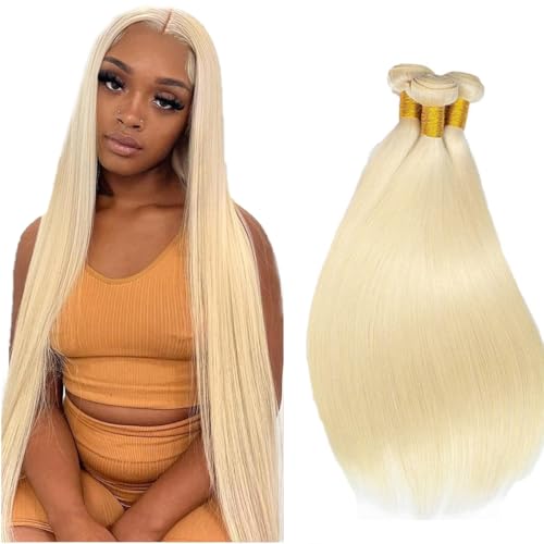 613 Honey Blonde Straight Bundles - 3 Pack Unprocessed Human Hair