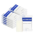 Travel Size Bars Soap in Bulk, Individually Wrapped Mini Small Body Hand and Face Soaps Toiletries Amenities for Hotel, Shelter/Homeless/Nursing Home/Charity/Motel/Guest Bathroom 0.88 oz (10 Pack)
