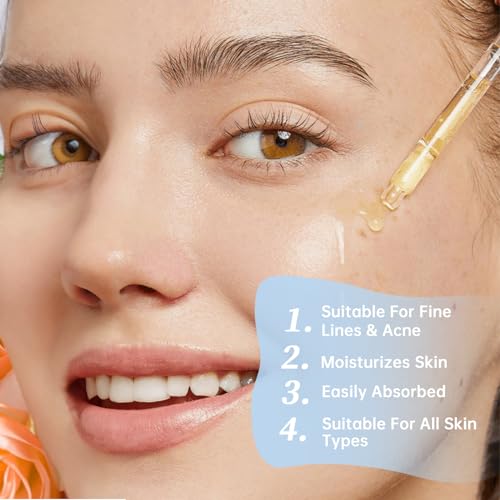 Retinol 1% in Squalane Serum For Face, 30ML Moisturizing Retinol Face Serum For Fine Lines & Acne, Retinol Serum For Dry Skin.