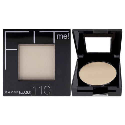 Maybelline New York Fit Me Set + Smooth Powder Makeup, Porcelain, 0.3 oz.