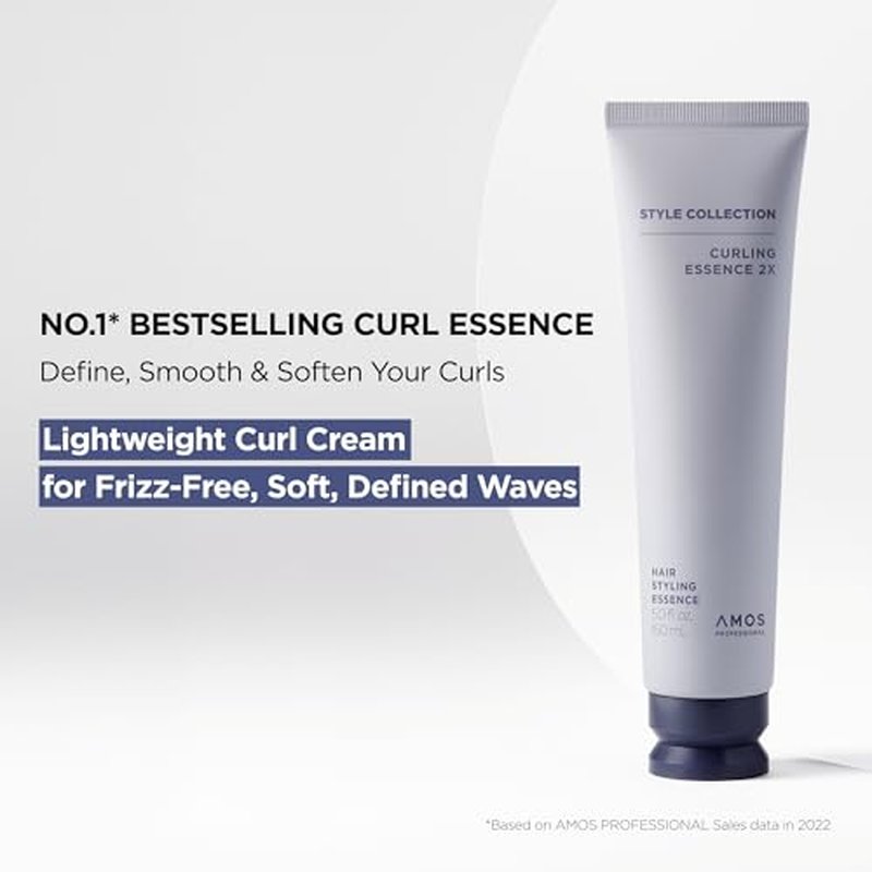 AMOS PROFESSIONAL Curling Essence 5oz – Bouncy Wave Gel for Curly Hair