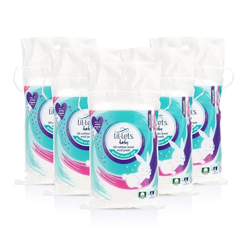 Lil-Lets Premium Organic Cotton Pads, 250 Count