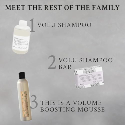 Davines VOLU Shampoo & MOMO Conditioner, Volume Shampoo For Fine, Thin Hair Types, Gentle Everyday Volumizing, Gentle Detangling For All Hair Types, 2.5 & 2.5 oz.