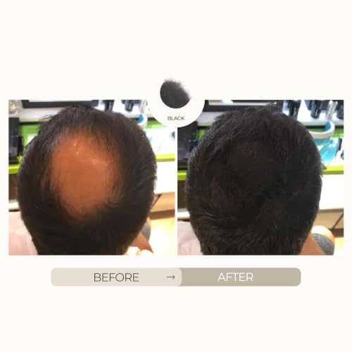 Hairatin Black Hair Fibers - Keratin & Cotton Blend for Thinning Hair