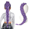 SEIKEA 30-Inch Extra Long Purple Braiding Hair Ponytail for Girls