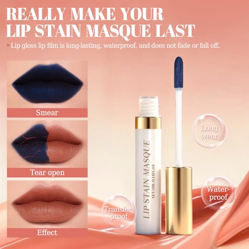 Peel Off Lip Stain - Waterproof Long Lasting Matte Nude Apricot
