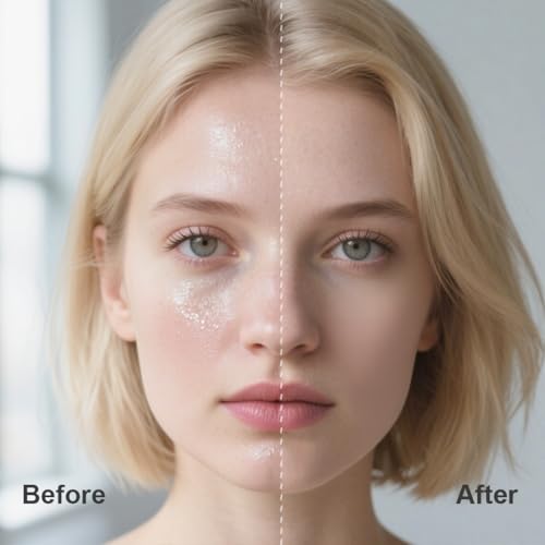 300 Oil Blotting Sheets for Face with Mirror & Puff