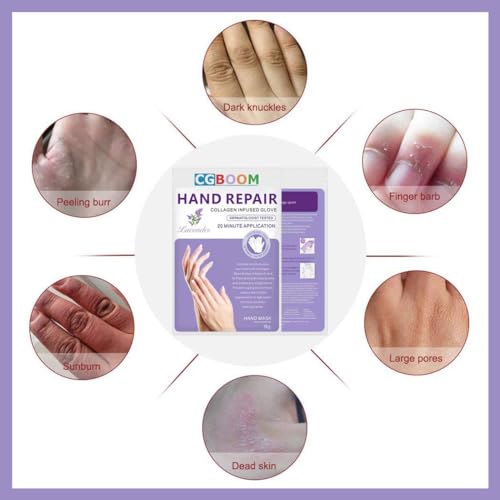 Lavender Moisturizing Hand Masks Pack - Relieve Dry, Overworked, Aging Skin