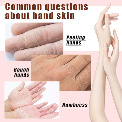 Nourishing Moisturizing Hand Mask Gloves for Dry Cracked Hands - 6 Pairs Set
