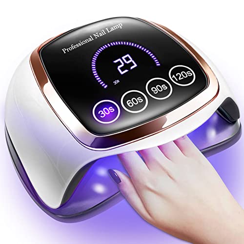 Gugusure 180W UV LED Nail Lamp - Gel Polish Dryer with Touch Screen