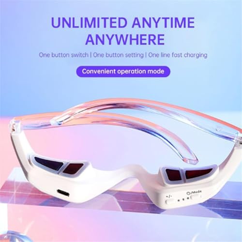 Red Light Eye Massager Glasses for Dark Circles & Puffiness