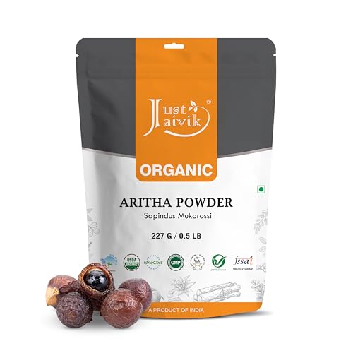 Organic Aritha Powder 227g - Natural Hair Cleanser & Conditioner