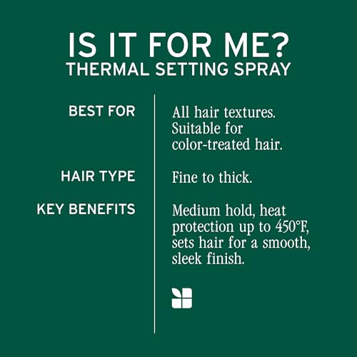 Biolage Thermal Setting Spray - Strengthens Hair,Guards Against Heat Styling,Hair Spray,Vegan,Paraben-Free,8.5 Fl Oz,(Pack of 2)