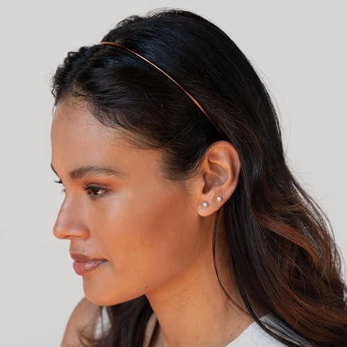 L. Erickson Twiggy Thin Headband, Tortoise, Hair Accessories for Women, Lightweight Hair Accessory, Comfortable All Day Hold, Everyday Fit, Chic French-Inspired Design, Girl Stocking Stuffers & Gifts