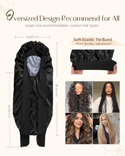 Satin Sleep Bonnet for Natural Hair & Braids