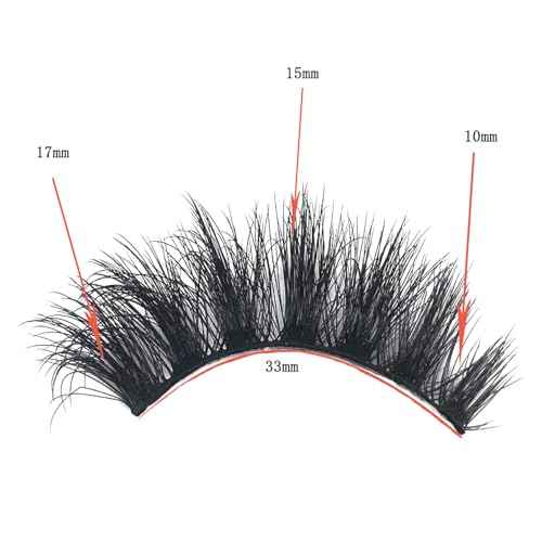 Eye Lashes Natural Look Clear Band Cat Eye False Eyelashes Fluffy Mink Fox Lashes Wispy 5D Volume Durl Lashes Strip Eyelash Extension Look
