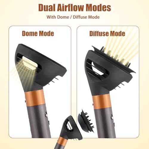 Wave Curl Diffuser for Dyson Airwrap, Two Airflow Dome or Diffuse Modes for Airwrap Styler HS01 HS05 HS08, Hair Diffuser Attachment for Curl Wave Coily Hair