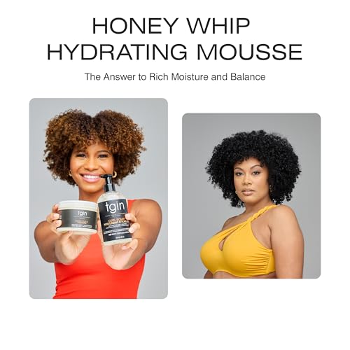 Thank God It's Natural Honey Whip Hydrating Curl Mousse - 8 Oz for Frizz & Shine