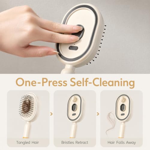 Electric Spray Massage Comb with Nano Mist - 3-in-1 Hair Brush
