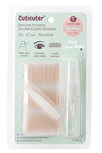 Cuticuter Waterproof Invisible Double Eyelid Tape - 120 Strips for Natural Eye Lift