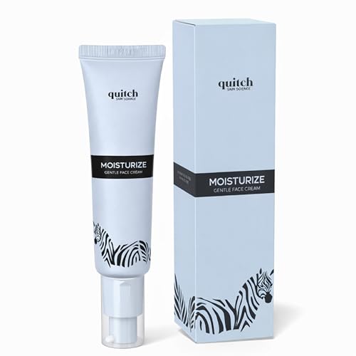 quitch Skin Science Moisturizing Cream Fragrance-Free, Non-Irritating Daily Face Cream, Lightweight Hydration for Dry & Reactive Skin, Korean Skincare