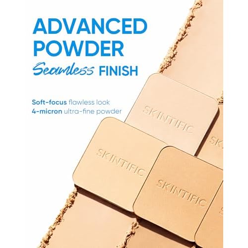 Ultra Cover Powder Foundation, Full Coverage Matte Finish, One-Swipe Flawless Pressed Powder with Oil Control, Lightweight & Long-Lasting, Pore-Blurring for Oily Skin (03 Petal)