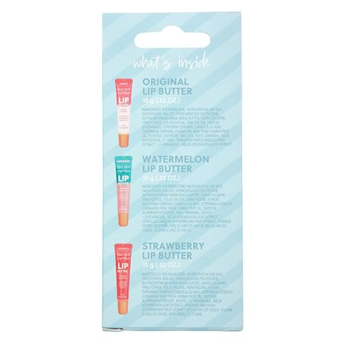 Tree Hut Moisturizing Lip Butter Trio, Shea Butter & Fruit