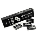 Parker 100?Count Double Edge Safety Razor Blades ? Premium Platinum?Tungsten?Chromium Coated Stainless Steel for Smooth, Long?Lasting Shaves ? Fits All DE Razors