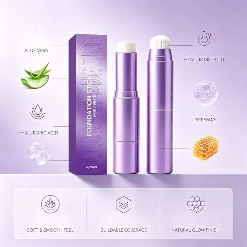 Foundation Stick with Built-in Brush | Hydrating Makeup