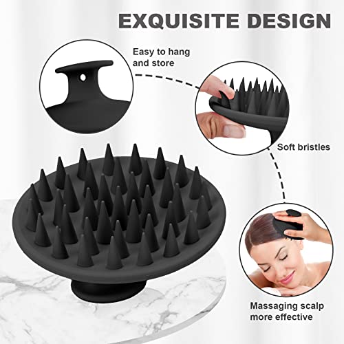 Meartchy Silicone Scalp Massager Brush for Hair Growth