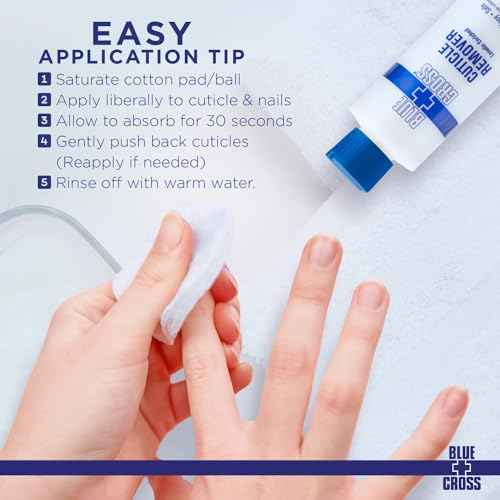 Cuticle Remover & Softener Liquid for Nails ? Blue Cross Professional Nail Care with Lanolin, Hydrating Treatment for Dry Cuticles & Hangnails, Made in USA, 8oz