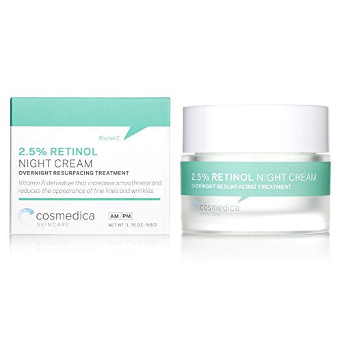 Retinol Serum 2.5%, 1oz & Retinol Cream 2oz Complete Anti Aging Skincare Combo Set